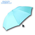 Werbeartikel 8k kleine Tasche Geschenk 3 Falten Sicherheit reflektierende Druck Regenschirm